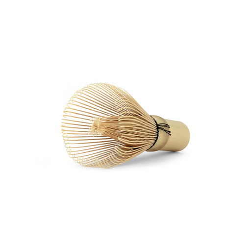 Handcrafted Japanese bamboo Chasen matcha whisk close up — Matchakai UAE
